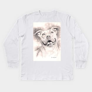 American Pitbull Terrier Kids Long Sleeve T-Shirt